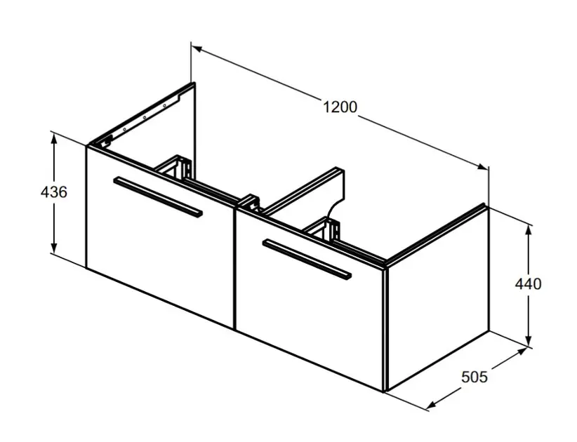 Ideal Standard - i.Life B - Mosdószekrény - T5277NX – 2. kép