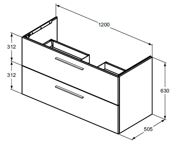 Ideal Standard - i.Life B - Mosdószekrény - T5514DU – 2. kép