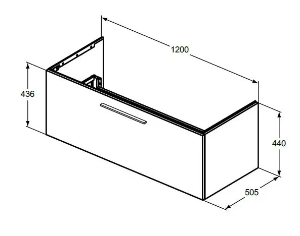Ideal Standard - i.Life B - Mosdószekrény - T5515DU – 2. kép