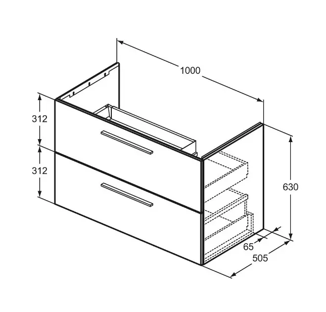 Ideal Standard - i.Life B - Mosdószekrény - T5585NG – 2. kép