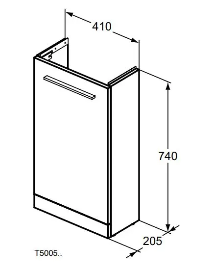 Ideal Standard - i.Life S - Mosdószekrény - T5005NV – 2. kép