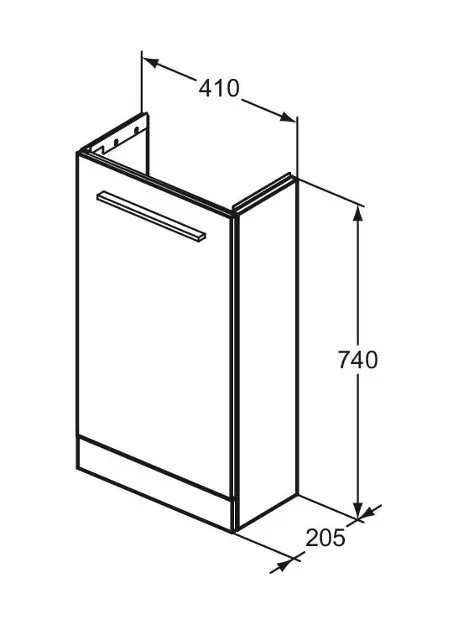 Ideal Standard - i.Life S - Mosdószekrény - T5005NW – 2. kép