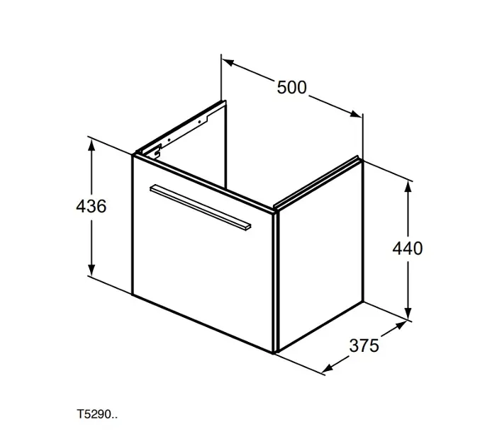 Ideal Standard - i.Life S - Mosdószekrény - T5290NX – 2. kép