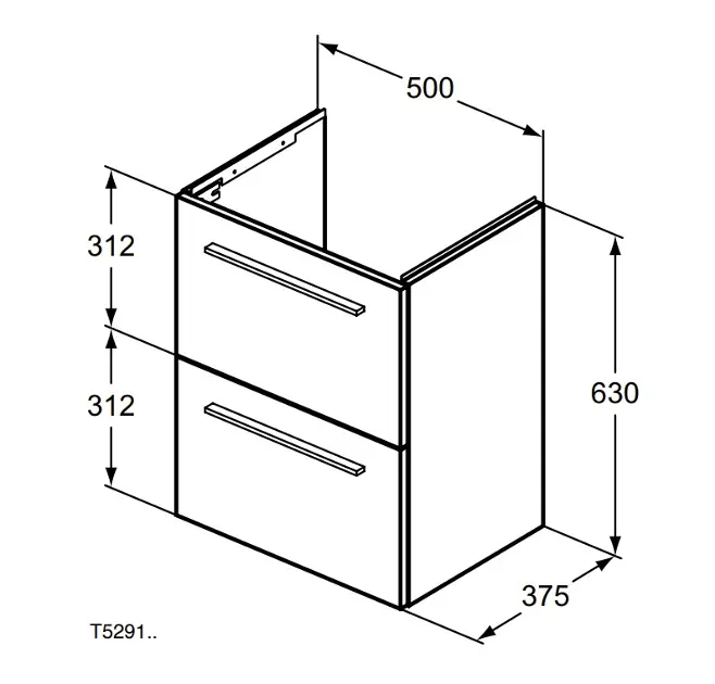 Ideal Standard - i.Life S - Mosdószekrény - T5291DU – 2. kép