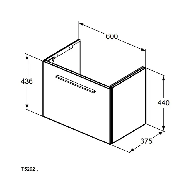 Ideal Standard - i.Life S - Mosdószekrény - T5292DU – 2. kép