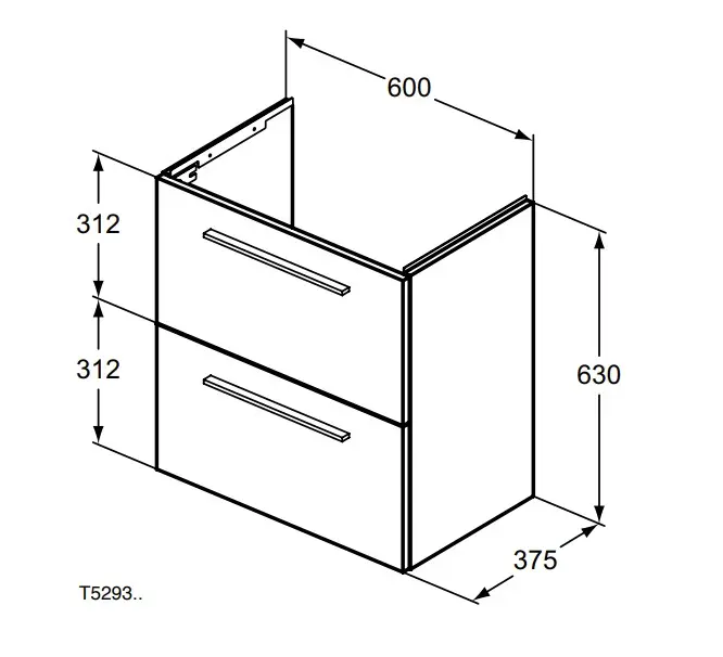 Ideal Standard - i.Life S - Mosdószekrény - T5293NG – 2. kép