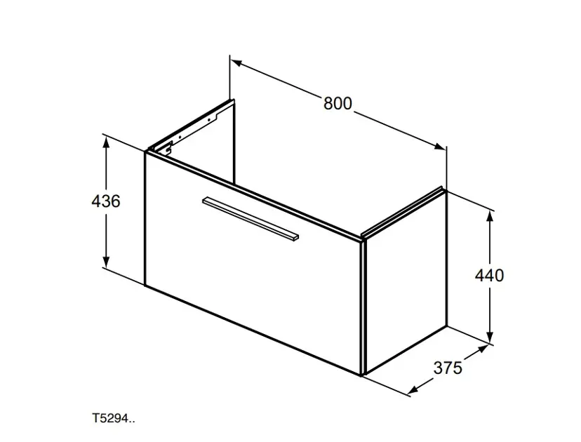 Ideal Standard - i.Life S - Mosdószekrény - T5294NX – 2. kép