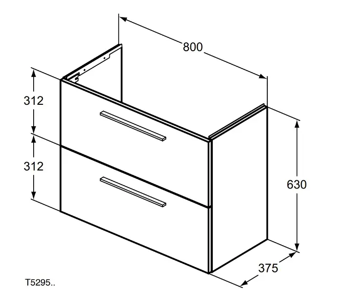 Ideal Standard - i.Life S - Mosdószekrény - T5295NH – 2. kép