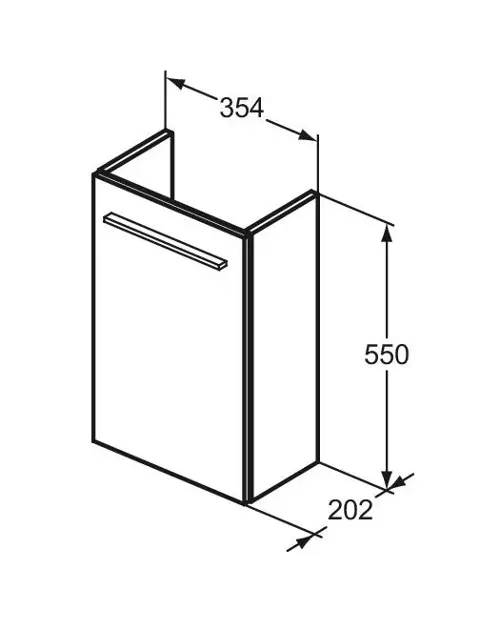 Ideal Standard - i.Life S - Mosdószekrény - T5302NH – 2. kép