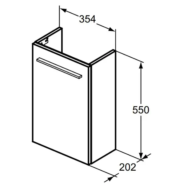 Ideal Standard - i.Life S - Mosdószekrény - T5302NX – 2. kép