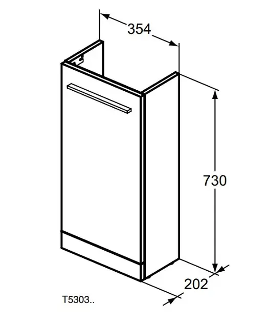 Ideal Standard - i.Life S - Mosdószekrény - T5303NX – 2. kép