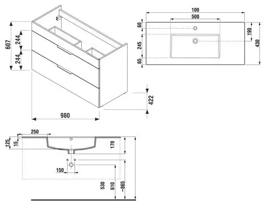 Jika - Cube - Mosdószekrény - H4536521763001 – 2. kép