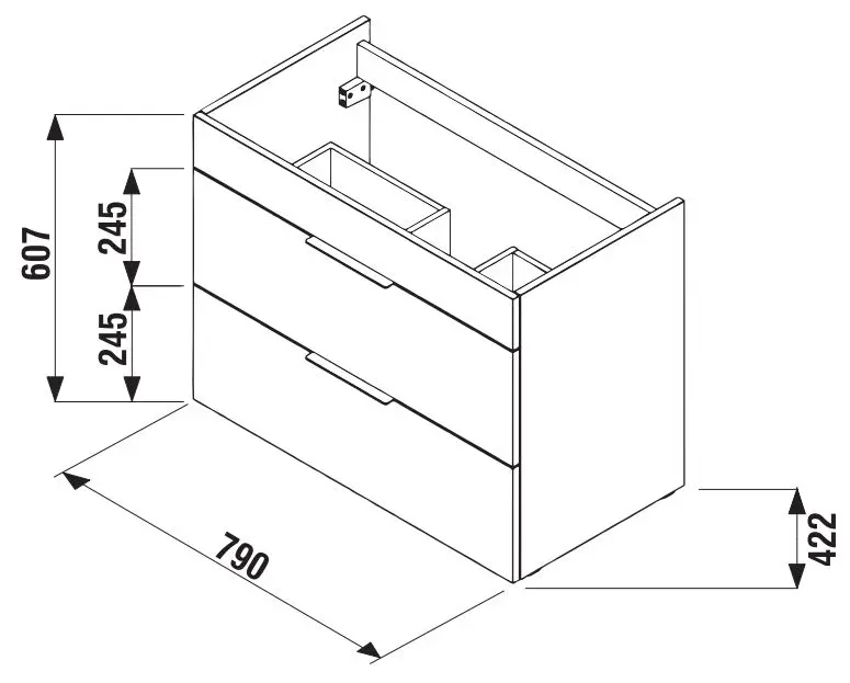 Jika - Cube - Mosdószekrény - H4537621763001 – 2. kép