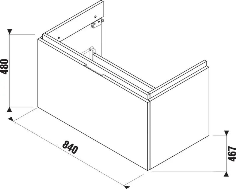 Jika - Cubito - Mosdószekrény - H40J4263015191 – 2. kép