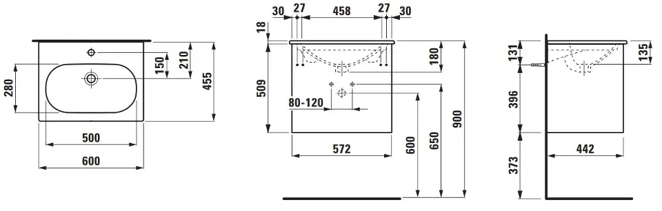 Laufen - Lani for Lua - Mosdószekrény - H8600832601041 – 2. kép
