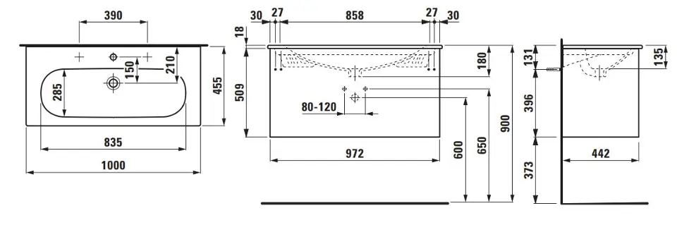 Laufen - Lua - Mosdószekrény - H8600882601041 – 2. kép