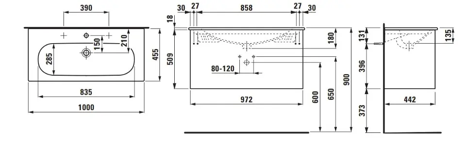 Laufen - Lua - Mosdószekrény - H8600882601071 – 2. kép