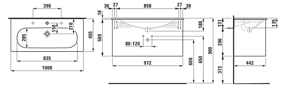 Laufen - Lua - Mosdószekrény - H8600882671041 – 2. kép