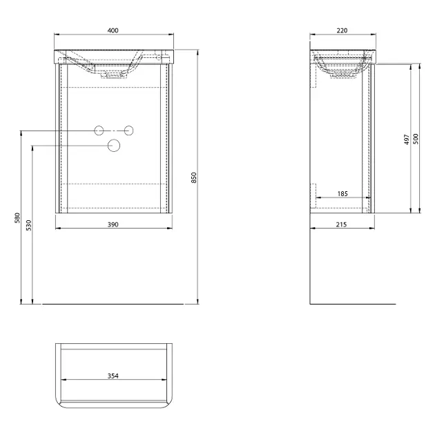Sapho - Zorba - Mosdószekrény - LT113-4242 – 2. kép