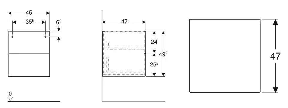 Geberit - ONE - Oldalszekrény - 505.077.00.1 – 2. kép