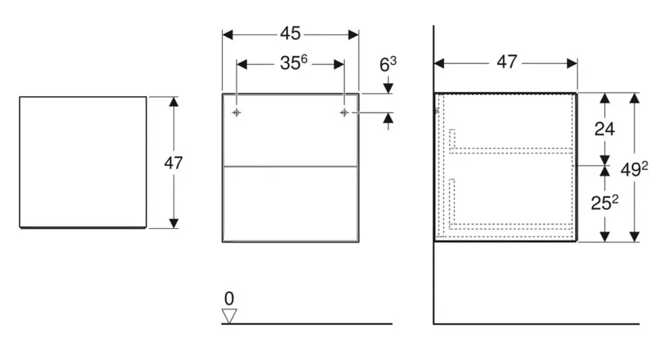Geberit - ONE - Oldalszekrény - 505.077.00.3 – 2. kép