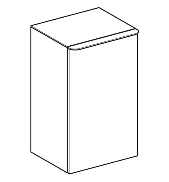 Geberit - Smyle Square - Oldalszekrény - 500.360.JK.1 – 3. kép