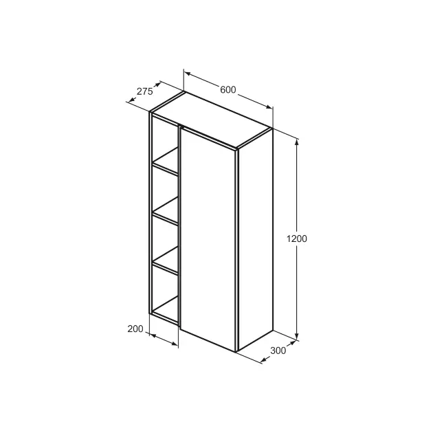 Ideal Standard - Finesse - Oldalszekrény - E3443US – 2. kép