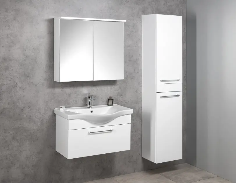 Aqualine - KAWA - Tükrös szekrény - WGL80S – 3. kép