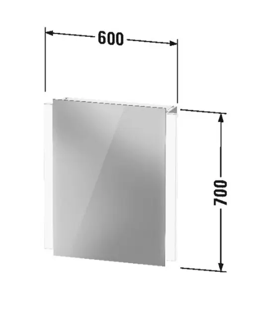 Duravit - Ketho.2 - Tükrös szekrény - K27135R00001000 – 2. kép