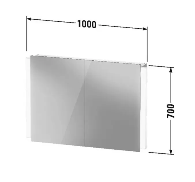 Duravit - Ketho.2 - Tükrös szekrény - K27137000001000 – 2. kép