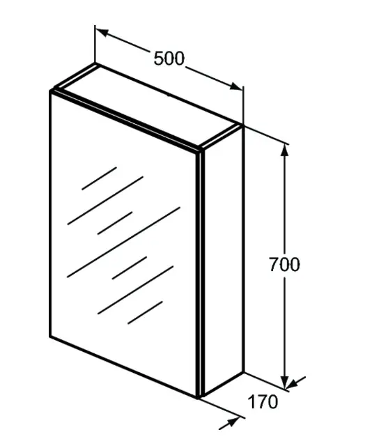 Ideal Standard - Mirror&Light - Tükrös szekrény - T3428AL – 2. kép