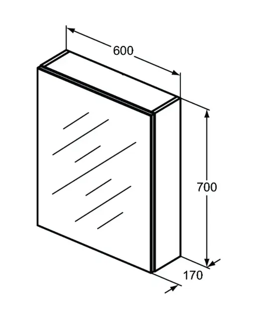 Ideal Standard - Mirror&Light - Tükrös szekrény - T3430AL – 2. kép