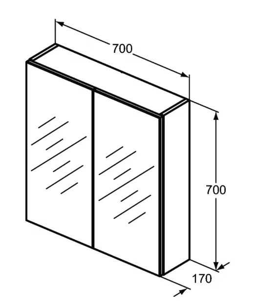 Ideal Standard - Mirror&Light - Tükrös szekrény - T3439AL – 2. kép