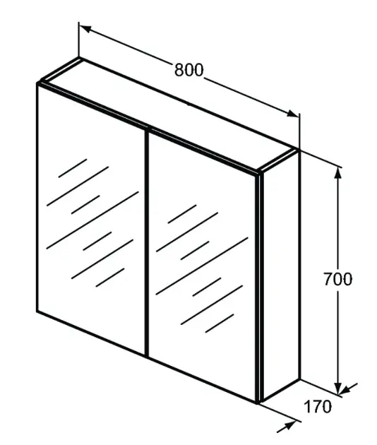 Ideal Standard - Mirror&Light - Tükrös szekrény - T3442AL – 2. kép