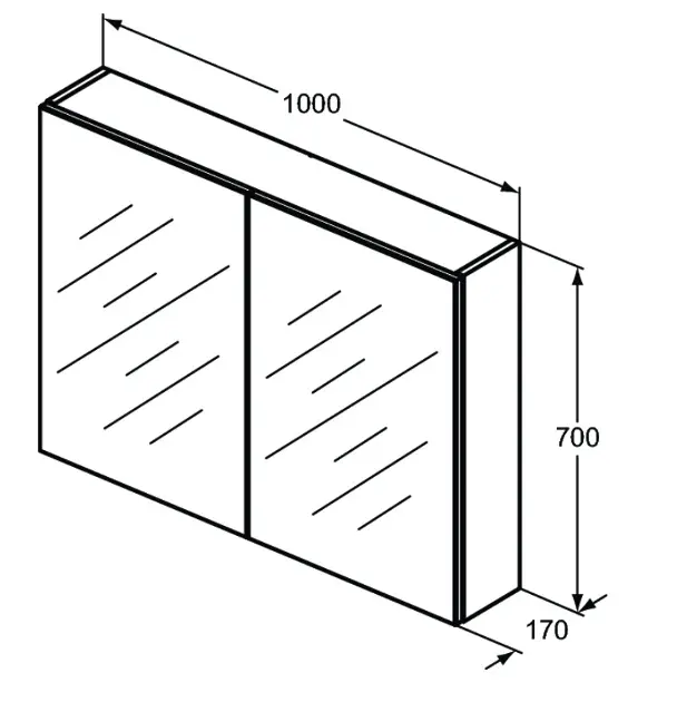Ideal Standard - Mirror&Light - Tükrös szekrény - T3498AL – 2. kép