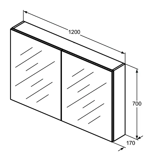 Ideal Standard - Mirror&Light - Tükrös szekrény - T3499AL – 2. kép