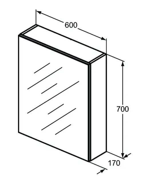 Ideal Standard - Mirror&Light - Tükrös szekrény - T3589AL – 2. kép