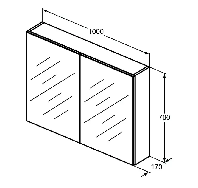 Ideal Standard - Mirror&Light - Tükrös szekrény - T3592AL – 2. kép