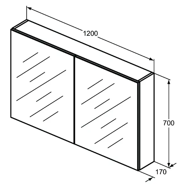 Ideal Standard - Mirror&Light - Tükrös szekrény - T3593AL – 2. kép
