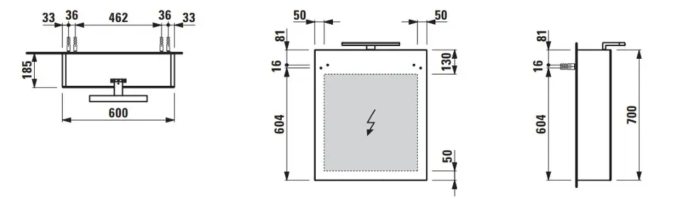 Laufen - Base - Tükrös szekrény - H4027511102601 – 2. kép