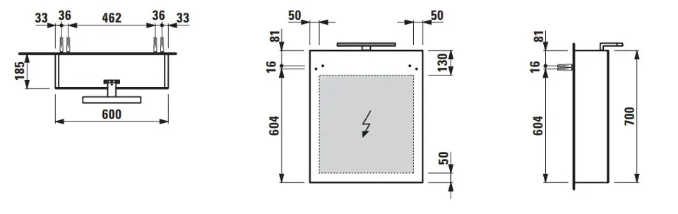 Laufen - Base - Tükrös szekrény - H4027521102601 – 2. kép