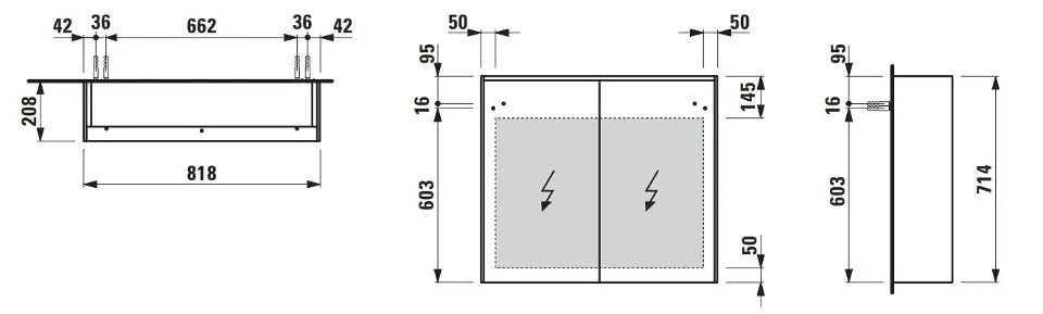 Laufen - Lani - Tükrös szekrény - H4037621122671 – 2. kép