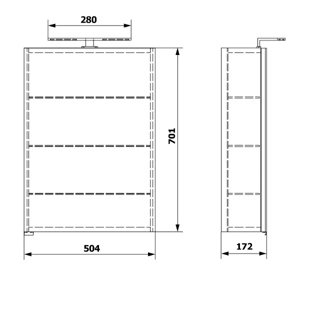 Sapho - Riwa - Tükrös szekrény - RIW050-0030 – 2. kép