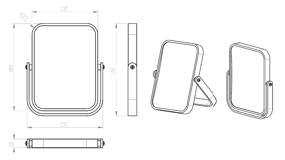 Aqualine - White Line - Tükör - CO2022 – 2. kép