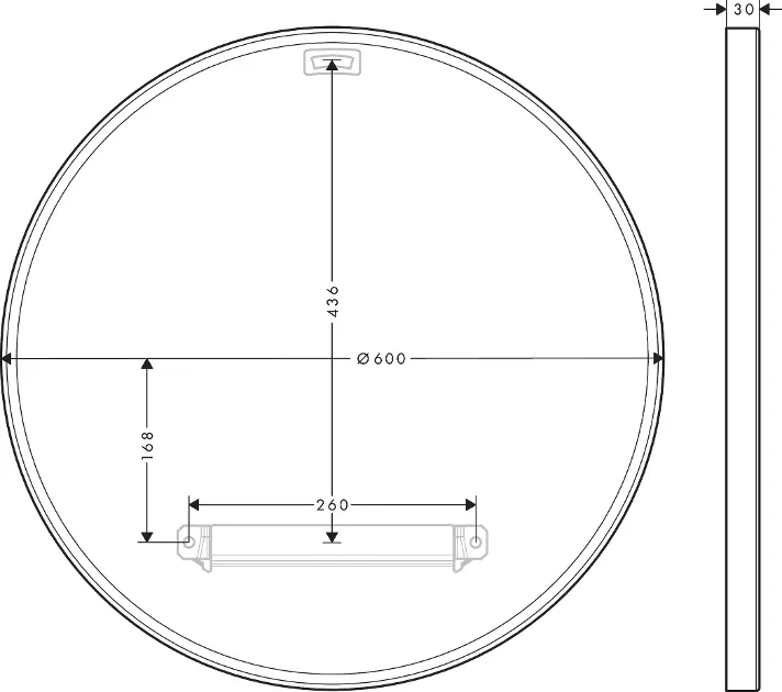 Axor - Universal Circular - Tükör - 42848670 – 2. kép