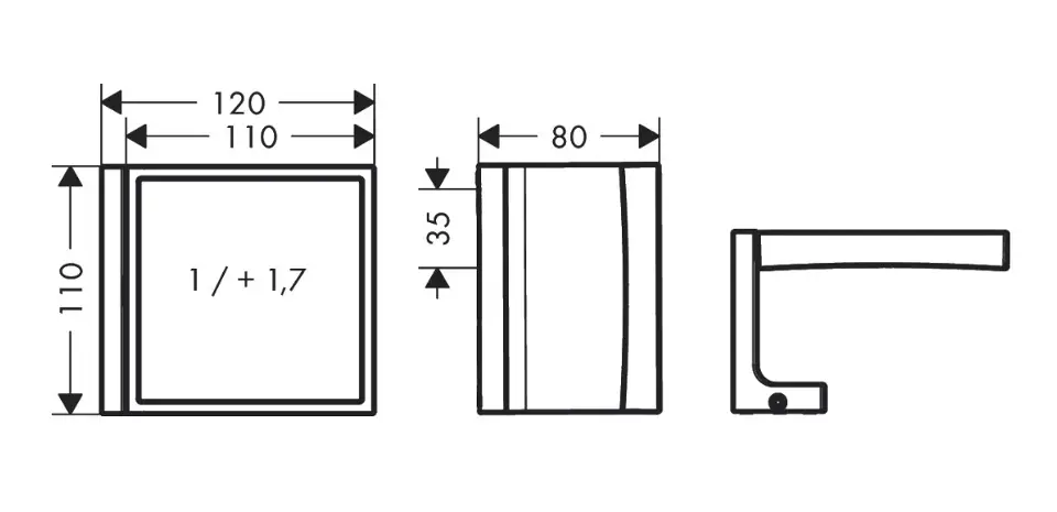 Axor - Universal Rectangular - Tükör - 42649000 – 2. kép