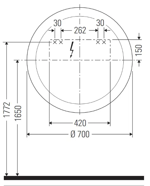 Duravit - Happy D.2 Plus - Tükör - HP7485S00000000 – 2. kép