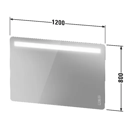 Duravit - Luv - Tükör - LU9659000000000 – 2. kép