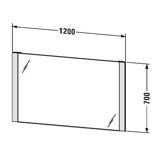 Duravit - Mirrors - Tükör - LM7868000000000 – 2. kép