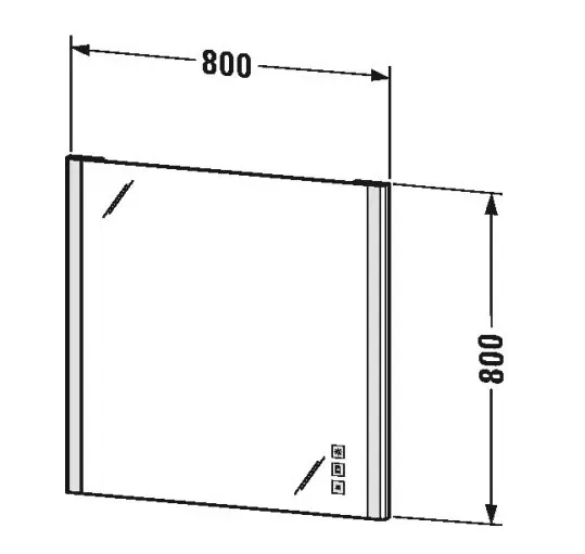 Duravit - XSquare - Tükör - XS7012000000000 – 2. kép